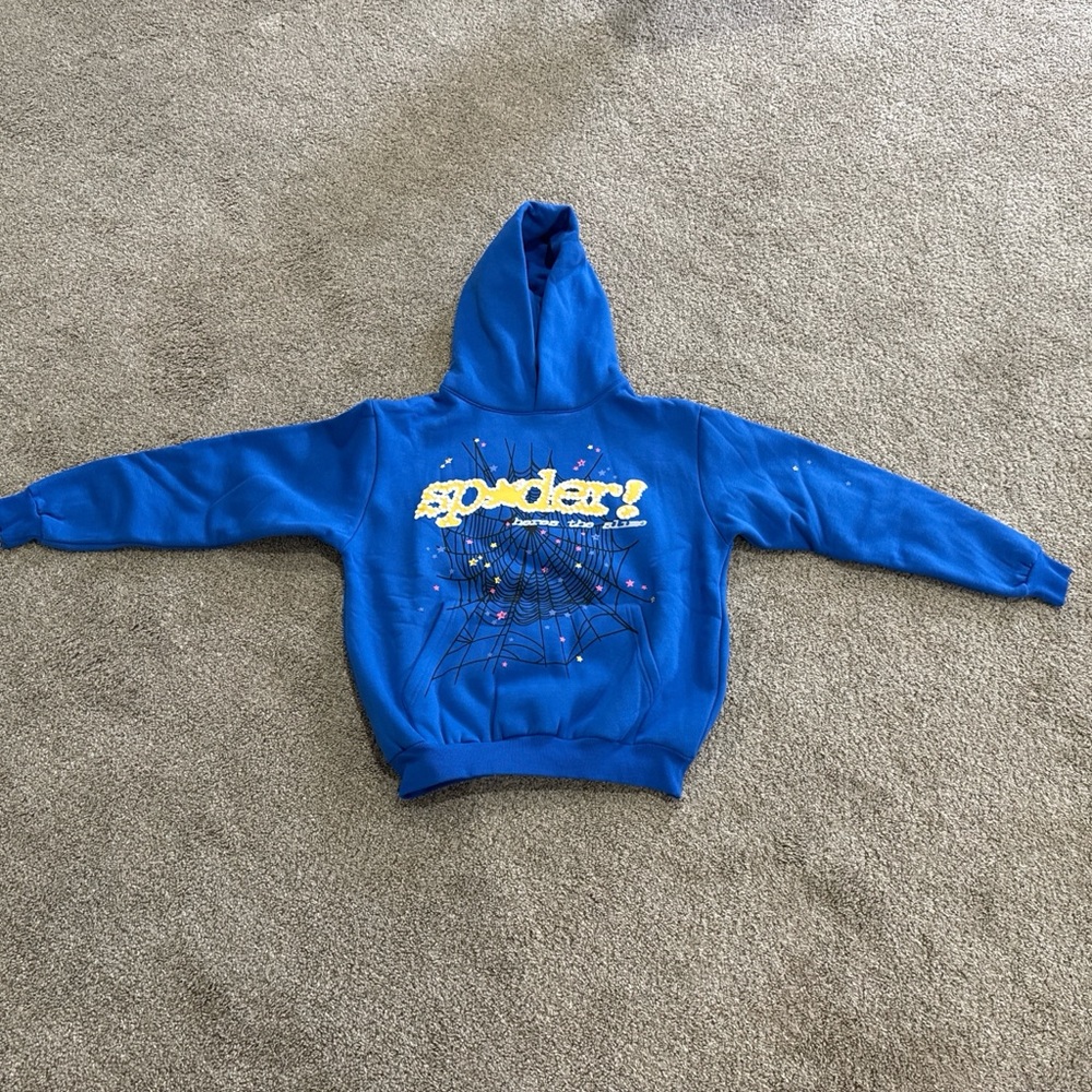 Tc blue sp5der hoodie
